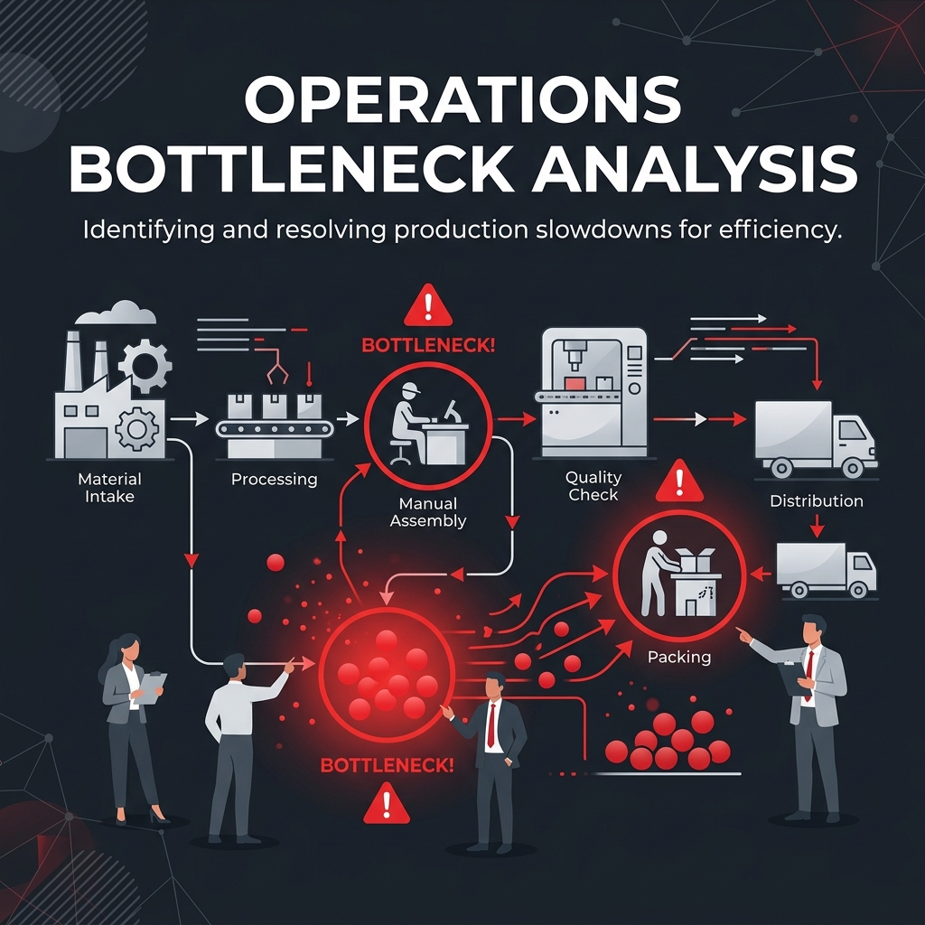 Operations bottleneck analysis diagram